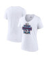 ფოტო #1 პროდუქტის Women's White Colorado Avalanche 3-Time Stanley Cup Champions V-Neck T-shirt