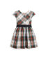 ფოტო #2 პროდუქტის Toddler and Little Girls Plaid Fit-and-Flare Dress