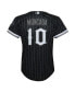 ფოტო #2 პროდუქტის Big Boys Yoan Moncada Black Chicago White Sox City Connect Replica Player Jersey