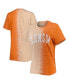 ფოტო #1 პროდუქტის Women's Orange Clemson Tigers Find Your Groove Split-Dye T-shirt