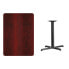 Фото #2 товара 30'' X 42'' Rectangular Mahogany Laminate Table Top With 22'' X 30'' Table Height Base