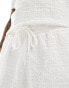 Фото #4 товара ASOS DESIGN oversized texture shorts in white