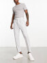 Фото #4 товара ASOS DESIGN smart tapered trousers in grey window check