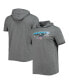 Фото #2 товара Men's Heathered Gray Carolina Panthers Team Brushed Hoodie T-shirt