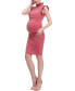 ფოტო #3 პროდუქტის Maternity High Neck Bodycon Dress