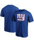 Фото #1 товара Men's Royal New York Giants Team Lockup Logo T-shirt