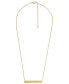 Фото #1 товара Fossil harlow Linear Texture Gold-Tone Stainless Steel Chain Necklace