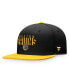 Фото #4 товара Men's Black, Gold Boston Bruins Fundamental Colorblocked Snapback Hat