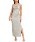 ფოტო #1 პროდუქტის Textured Metallic Gown