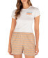 ფოტო #4 პროდუქტის Juniors' Cropped Sun Kissed Logo Graphic T-Shirt