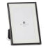 Photo frame Crystal Black Steel (12 Units)