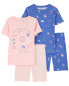 Фото #1 товара Kid 4-Piece In The Stars Pajamas Set 12