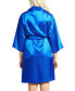 ფოტო #2 პროდუქტის Women's Marina Lux 3/4 Sleeve Satin Lingerie Robe