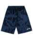 Фото #1 товара Men's College Navy Seattle Seahawks Big and Tall Tie-Dye Shorts