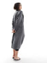 ASOS DESIGN longline blazer in grey