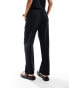 Фото #4 товара Abercrombie & Fitch co-ord linen blend wide leg trouser in black