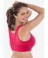 ფოტო #3 პროდუქტის Plus Size Front Close Wireless Posture Bra