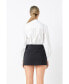 ფოტო #2 პროდუქტის Women's Rhinestone Detailed Shirt