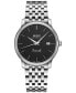 Men's Swiss Automatic Baroncelli Heritage Stainless Steel Bracelet Watch 39mm