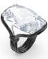 ფოტო #1 პროდუქტის Oversize Cushion-Cut Crystal Cocktail Ring