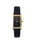 ფოტო #1 პროდუქტის Women's 34x20mm Contour Dress Watch Black Leather Strap