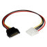 Фото #2 товара StarTech.com 12in SATA to LP4 Power Cable Adapter - F/M - 0.3048 m - SATA 15-pin - Molex (4-pin) - Male - Female - Straight