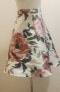 City Studio Women's juniors A Line Skirt Floral Pink Ivory 16W