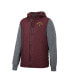 Фото #3 товара Men's Maroon, Charcoal Arizona State Sun Devils Course Herringbone Full-Zip Hoodie