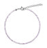 Amethyst Bead Bracelet AJKNR005 silver, purple - фото #1