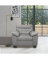White Label Croydon 42" Leather Accent Chair