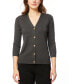 Фото #1 товара Women's V-Neck Button-Front Cardigan