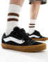 Vans Knu Skool in black and gum