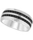 Фото #1 товара Кольцо Macy's Black Diamond Double Row Band