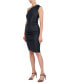 ფოტო #3 პროდუქტის Women's Faux-Leather One-Shoulder Dress