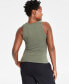 Women's Ribbed High-Neck Tank Top, Created for Macy's