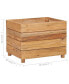 Фото #3 товара Raised Bed 19.7"x15.7"x15" Recycled Teak Wood and Steel