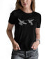 ფოტო #1 პროდუქტის Women's Hummingbirds Word Art Short Sleeve T-shirt