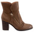 Softwalk Kendall S2054-069 Womens Brown Leather Ankle & Booties Boots 10.5