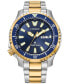 ფოტო #1 პროდუქტის Men's Promaster Automatic Dive Two-tone Stainless Steel Bracelet Watch, 44mm