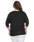 ფოტო #3 პროდუქტის Plus Size Bat Sleeve Tunic Top