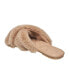 ფოტო #3 პროდუქტის Women's Sege Slide Criss-Cross Faux Fur Sandals