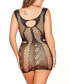 Plus Size Lingerie Chemise is One Sized with Shredded Cutout