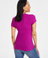 Women's Ribbed V-Neck Top, Created for Macy's
