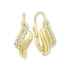 Gold earrings with cubic zirconia 745 239 001 00584 0000000