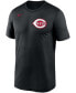 Фото #3 товара Men's Black Cincinnati Reds Wordmark Legend T-shirt