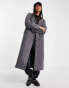 Фото #6 товара Weekday Daphne double breasted formal maxi coat in dark grey
