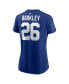 Women's Saquon Barkley Royal New York Giants Player Name and Number T-shirt