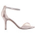 Фото #1 товара Nina Volanda Metallic Rhinestone Wedding Ankle Strap Womens Silver Dress Sandal