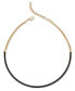 Фото #1 товара On 34th gold-Tone Color Mixed Chain Collar Necklace, 11-1/2" + 2" extender, Created for Macy's