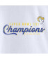 Фото #5 товара Women's White Los Angeles Rams Super Bowl LVI Champions Long Sleeve V-Neck T-shirt